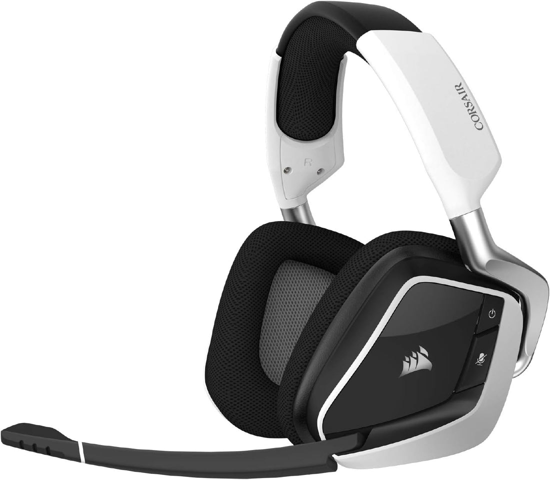 Corsair Void RGB Elite Wireless Gaming Headset – 7.1 Surround Sound – Omni-Directional Microphone – Microfiber Mesh Earpads – Up to 40ft Range – iCUE Compatible – PC, Mac, PS5, PS4 – Carbon