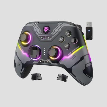 EasySMX X15 PC Controller - Enhanced Wireless Bluetooth Controller with Hall Joysticks/Hall Triggers/RGB Lighting - No Stick Drift, No Dead Zone - Work for Windows PC, Android, Steam and Switch